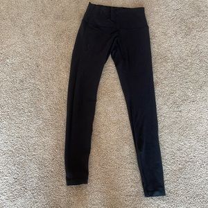 Lululemon Athletica Double Lined Black Align Leggings 28”